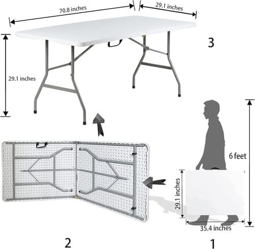 6 Foot Folding Table rental in San Diego, CA 