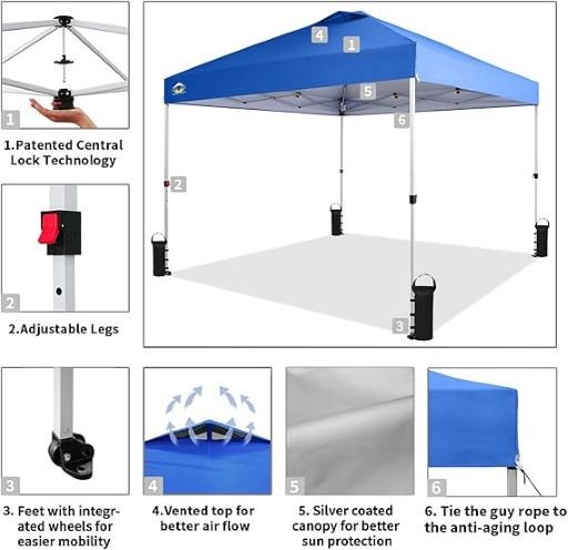 CROWN SHADES 10x10 Pop up Canopy  rental in New Jersey