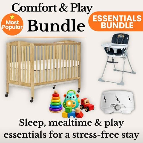 Full-Size Crib + High Chair + Toys + Sound Machine Bundle rental in Delaware