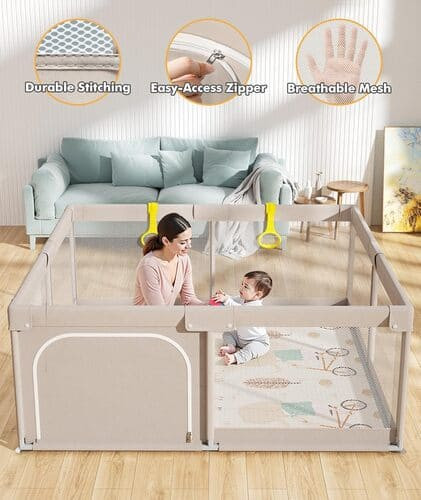 Mloong Baby Playpen with Mat rental in San Francisco, CA