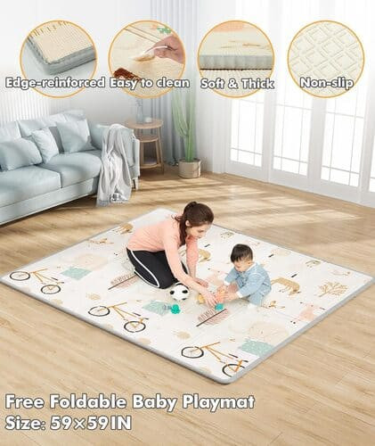 Mloong Baby Playpen with Mat rental in San Francisco, CA