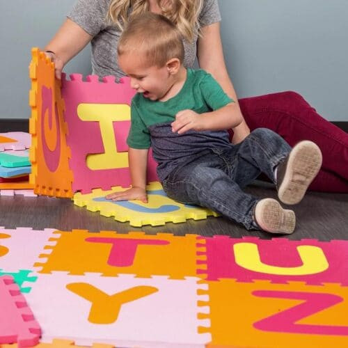Alphabet Puzzle Floor Mat rental in Delaware