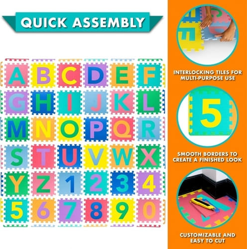 Alphabet Puzzle Floor Mat rental in Delaware