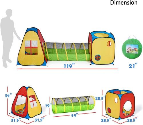 3 in 1 Pop Up Play Tent with Tunnel rental in San Francisco, CA