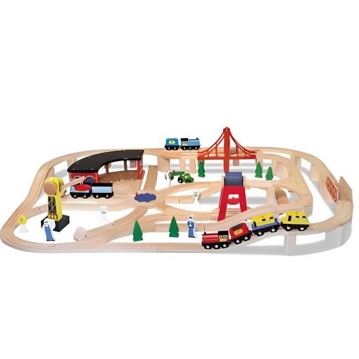 Wooden Railroad Set - 132 pcs. rental in Chicago, IL