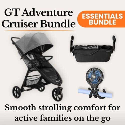 Baby Jogger GT Stroller + Parent Console + Stroller Fan Bundle rental in Connecticut