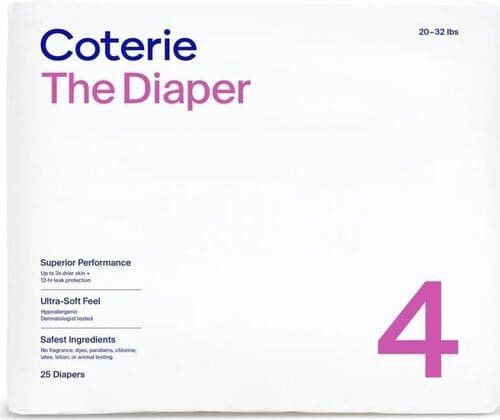 Coterie Size 4 Diapers, 25 CT rental in San Francisco, CA