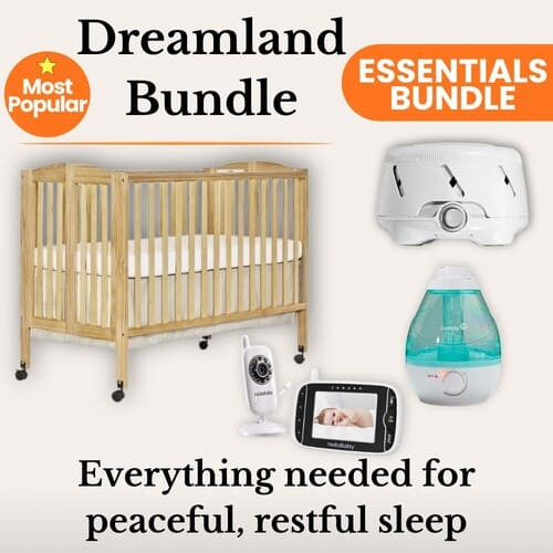 Full-Size Crib + Sound Machine + Video Monitor + Humidifier Bundle rental in Delaware
