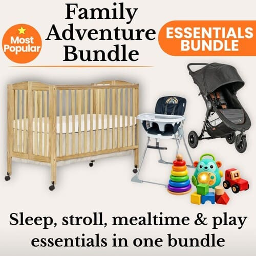 Full-Size Crib + Stroller + High Chair + Toy Bundle rental in Delaware