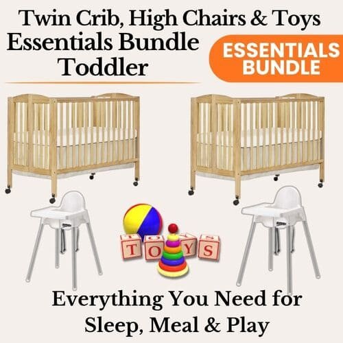 Twin Crib, HighChair & Toy Bundle rental in Delaware
