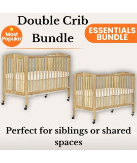 2 Cribs + Sleep Essentials Bundle