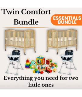 2 Cribs + Twin Essentials Bundle
