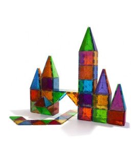 Magna-Tiles 100-Piece Clear Color Set