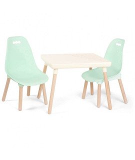 Modern Table & Chair Set - Mint