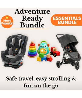 Convertible Car Seat + Single Stroller + Toy Bundle