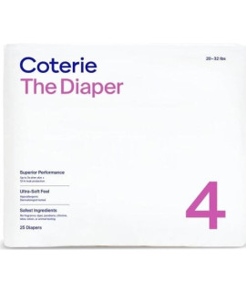 Coterie Size 4 Diapers, 25 CT