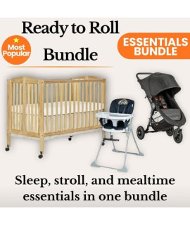 Full-Size Crib + Stroller + High Chair Bundle
