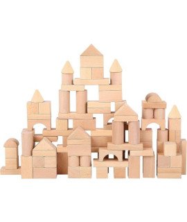Kids Wooden Blocks - 75 Pcs