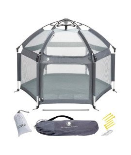 Pop 'N Go Portable Playpen with Mattress by California Beach Co 