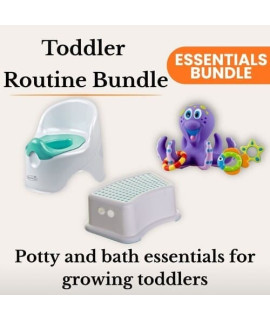 Potty Seat + Step Stool + Bath Toys Bundle
