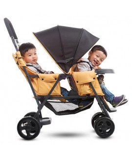 Sit 'n Stand (Joovy Caboose rear seat added) Tandem Double Stroller