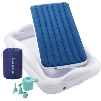 Hiccapop Inflatable Toddler Travel Bed 