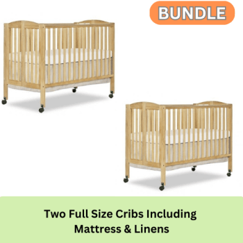 Two Full Size Cribs - Siblings & Twins