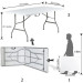 6 Foot Folding Table rental in San Diego, CA 