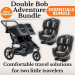 Bob Double Stroller + 2 Convertible Car Seats rental in San Diego, CA 
