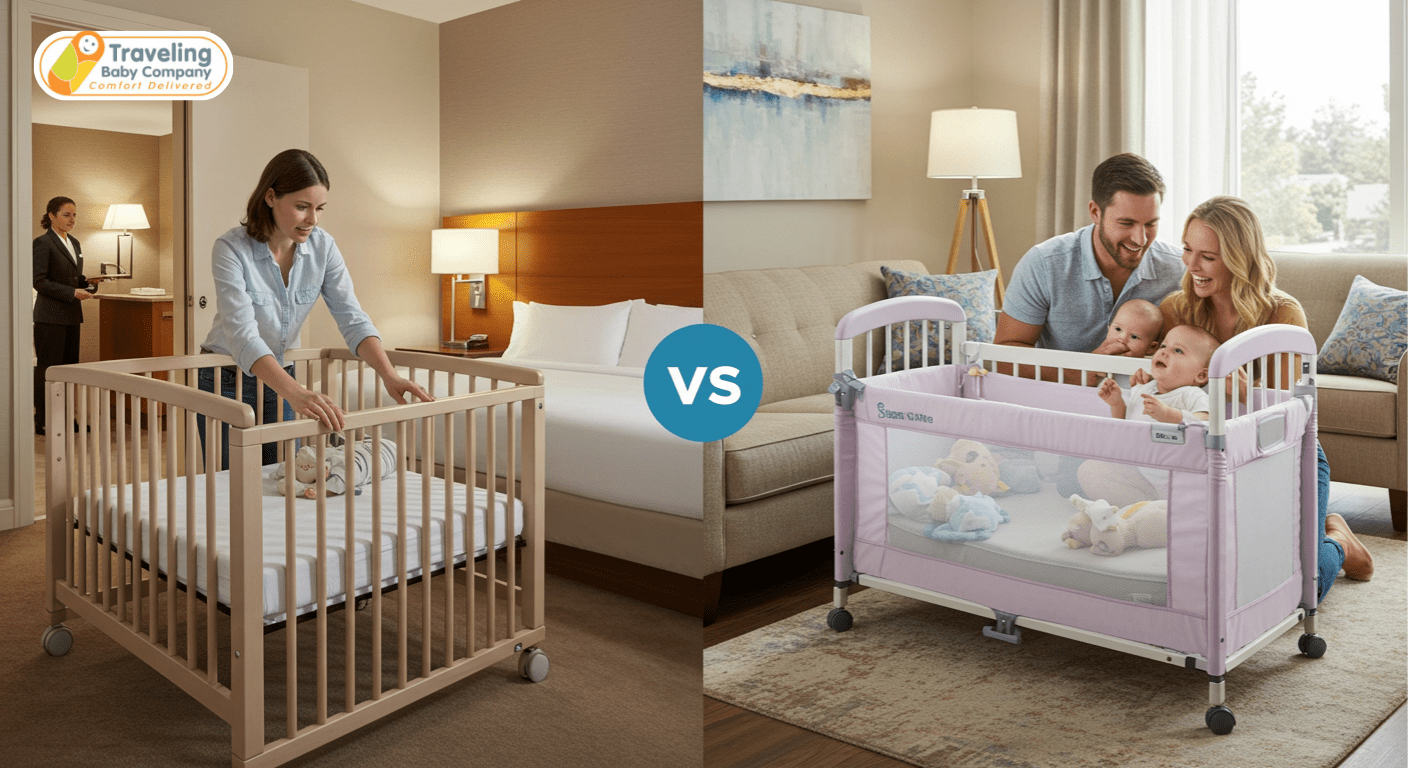 Crib Rentals vs. Hotel Cribs: What’s Safer and More Comfortable?